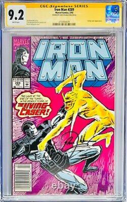 Don Cheadle A Signé La Série De Signatures De La Ccg Classée 9.2 Marvel Iron Man #289