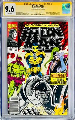 Don Cheadle Signé CGC Signature Series Noté 9.6 Marvel Iron Man #285 Signature Noire
