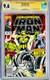 Don Cheadle Signé Cgc Signature Series Noté 9.6 Marvel Iron Man #285 Signature Noire