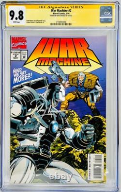 Don Cheadle Signé CGC Signature Series Noté 9.8 Marvel War Machine #2