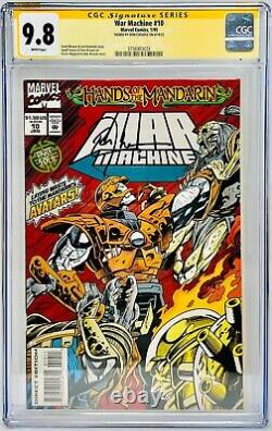 Don Cheadle a signé CGC Signature Series classé 9.8 Marvel War Machine #10
