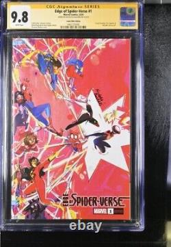 Edge of Spider-Verse #1 CGC SS 9.8 Signé par Nicoletta Baldari COA 4/600