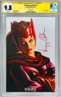 Elizabeth Olsen Signée CGC Signature Series Notée 9.8 Strange Academy #4 Rouge