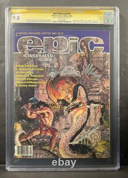 Épique Illustré #4 CGC 9.8 Série de Signatures SS Signé HARLAN ELLISON