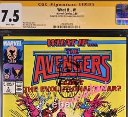 Et si. #1 7/89 Série de signatures CGC Signé et croquis par Ron Wilson CGC 7.5