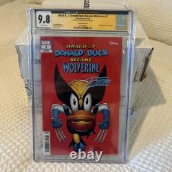 Et si Donald Duck devenait Wolverine #1 Série Signature Signée Ron Lim 9.8 CGC Et si Donald Duck devenait Wolverine #1 Série Signature Signée Ron Lim 9.8 CGC