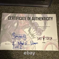 Et si Venom #1 Dessin Original Signé Smunchy CGC Signature Series 8.5