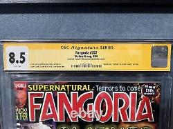 Fangoria #252 Signé par Michael Rooker CGC Signature Series 8.5 Très Bien