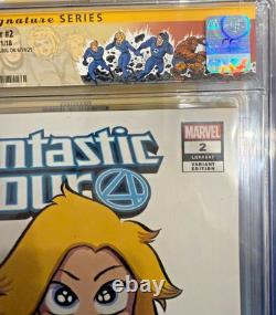 Fantastic Four #2, variante Skottie Young série signature INVISIGIRL CGC 9.8