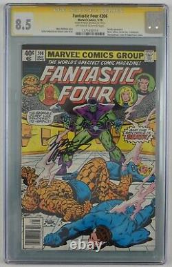 Fantastic Four #206 Cgc 8.5 Série Signature Signée Marv Wolfman