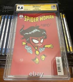 Femme Araignée #5 Série Signature CGC 9.8 Couverture Variante signée par Skottie Young