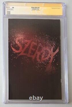 Filles Zirty CGC 9.8 Signature Series Signé Nathan Szerdy Mercredi Addams en Feuille d'Aluminium