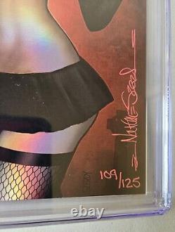 Filles Zirty CGC 9.8 Signature Series Signé Nathan Szerdy Mercredi Addams en Feuille d'Aluminium