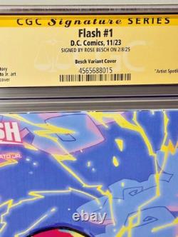 Flash #1 CGC 9.6 Série de signatures signée par Rose Besch (Variante Artiste)