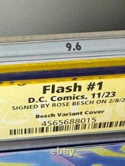 Flash #1 CGC 9.6 Série de signatures signée par Rose Besch (Variante Artiste)
