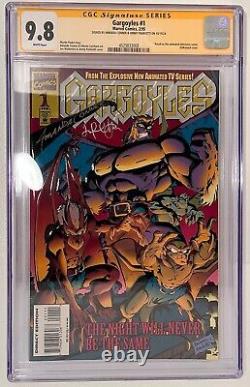 GARGOUILLES #1 CGC 9.8 SIGNÉ X2 COUVERTURE EMBOSSÉE/1995 PAGES BLANCHES Série Signature