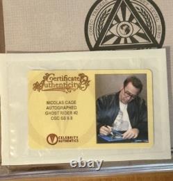 GHOST RIDER n°2 CGC 9.8 SS signé par Nicolas Cage, Celebrity Authentics Holo #