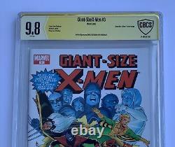 Géant Taille X-Men #3 CBCS 9.8 Signé Dave Cockrum John Cassaday SS Marvel Pas CGC