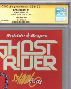 Ghost Rider #1 (2017) CGC 9.6 NM+ Série Signature Signée par Skottie Young