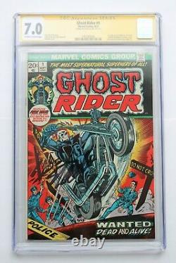 Ghost Rider #1 Fn/vf 7.0 (marvel) Série De Signatures De La Ccg Signée Stan Lee