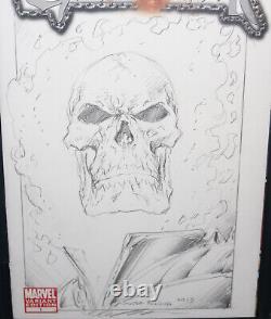 Ghost Rider #1 Mark Texeira Esquisse Art CGC Signature Series 9.2 2011