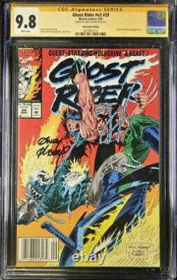 Ghost Rider #29 kiosque CGC 9.8 série de signatures Andy Kubert 1992 Wolverine v2