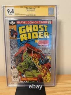 Ghost Rider n°69 CGC 9,4, Signature Series signé Roy Thomas, 06/82, pages blanches