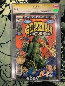 Godzilla #1 Cgc Signature Series (herb Trimpe) 9,6 Roi Des Monstres 1ère Numéro