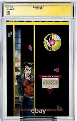 Grendel # 1 Signé Matt Wagner CGC JSA SIGNATURE SERIES 9.6 WP Comico NOUVELLE NOTATION