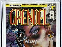 Grendel # 1 Signé Matt Wagner CGC JSA SIGNATURE SERIES 9.6 WP Comico NOUVELLE NOTATION