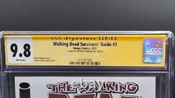 Guide des survivants de The Walking Dead 3 CGC 9,8 signé par Robert Kirkman pages blanches