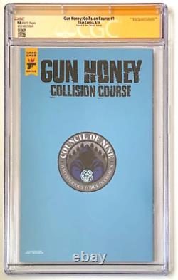 Gun Honey Collision Course #1 Variante David Sanchez Cgc 9.8 Série Signature