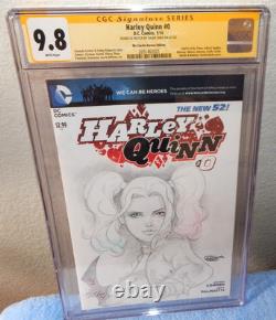 HARLEY QUINN n°0 CGC Signature Series 9.8 DC Comics signé et dessiné par Sajad Shah
