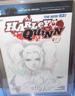 HARLEY QUINN n°0 CGC Signature Series 9.8 DC Comics signé et dessiné par Sajad Shah