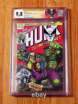 HULK #4 VARIANTE ARTHUR ADAMS CGC SS 9.8 Série Signature avec croquis signé LTD 2000