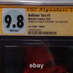 Hallows Eve #1 CGC 9.8 Signature Series 1200 Couverture Virgin Artgerm Étiquette Personnalisée