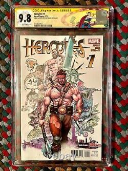 Hercules #1 (2015) Marvel 9.8 Cgc Sig Series Clay Mann Cover Sketch & Signature