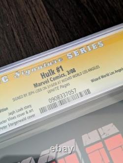 Hulk #1 CGC 9.8 Série de signatures Signé Jeph Loeb Variante Wizard World
