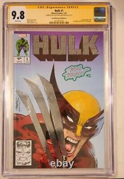 Hulk #1 CGC SIGNATURE SERIES 9.8 Mayhew #340 couverture hommage REMARQUE SKETCHED