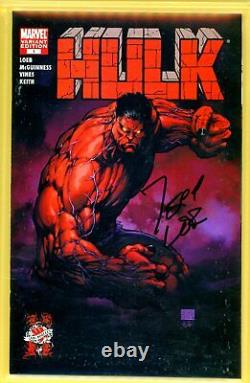 Hulk #1 Cgc Graded 9.8 Signature Série 1er Aspect De La Variante Hulk Rouge
