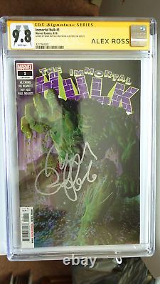 Hulk Immortel 1 CGC 9.8 Signé par Mark Ruffalo et Alex Ross - Série de signatures