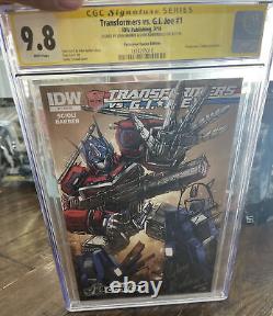 IDW Transformers contre G. I. Joe #1 CGC 9.8 Série Signature John Barber / Livio