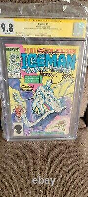 Iceman #1 Cgc 9.8 Série De Signature Ss Marvel Comics 1984
