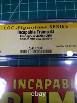 Incapable Trump #3 (exclusivité Nycc 2019) Série De Signatures Cgc Grade 9.8
