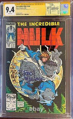 Incredible Hulk #344 Ss Wp Série de signatures signée McFarlane Cgc 9.4