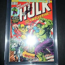 Incroyable Hulk #181 Marvel 1974 1ère Application. Wolverine Cgc 8.5, Série De Signatures