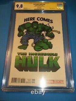 Incroyable Hulk #709 Kirby Variant Signé Par Ruffalo Cgc 9.8 Série De Signatures