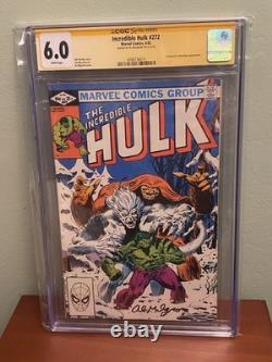 Incroyable Hulk n°272 CGC 6.0 Signature Series signé par Al Milgrom