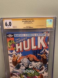 Incroyable Hulk n°272 CGC 6.0 Signature Series signé par Al Milgrom