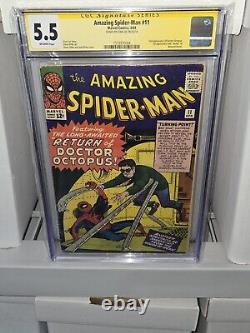 Incroyable Spider-Man #11 CGC SS Signature Autographe STAN LEE 2ème Docteur Octopus